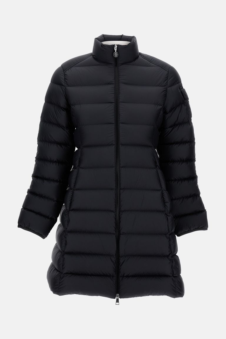 ワンピース MONCLER Women Mid Skirts 8I000 2389AYT 999 BLACK Moncler Midi skirt with padded a-line silhouette | The