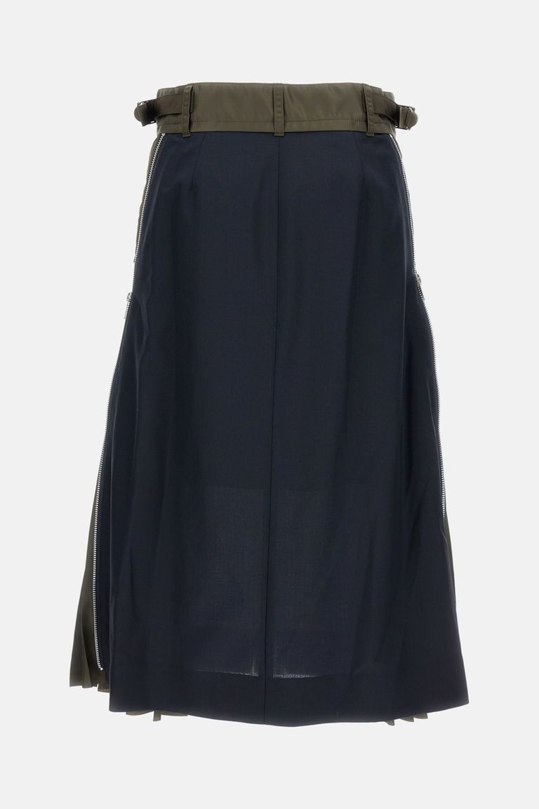 DOUBLE-FACED SILK SHIRT DRESS for Women - Sacai sale | Biffi