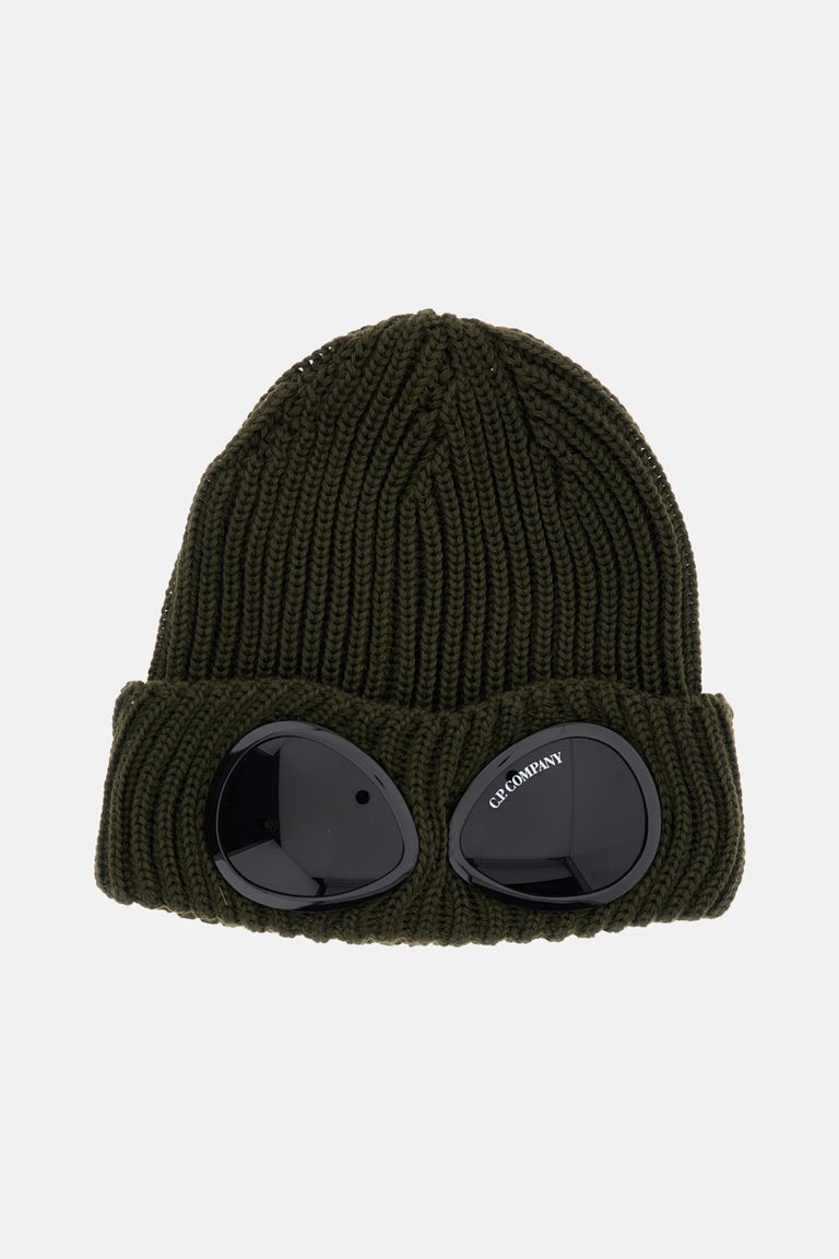 ニットキャップ・ビーニー C.P. Company Metropolis Logo Merino Wool Beanie Sky Captain METROPOLIS SERIES EXTRA FINE MERINO WOOL LOGO BEANIE for Men