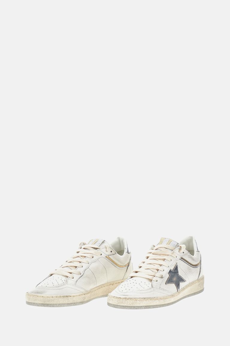 VIP【送料関税込】GOLDEN  HI STAR LEATHER SNEAKERS Golden Goose Hi Star glitter leather sneakers Golden Goose