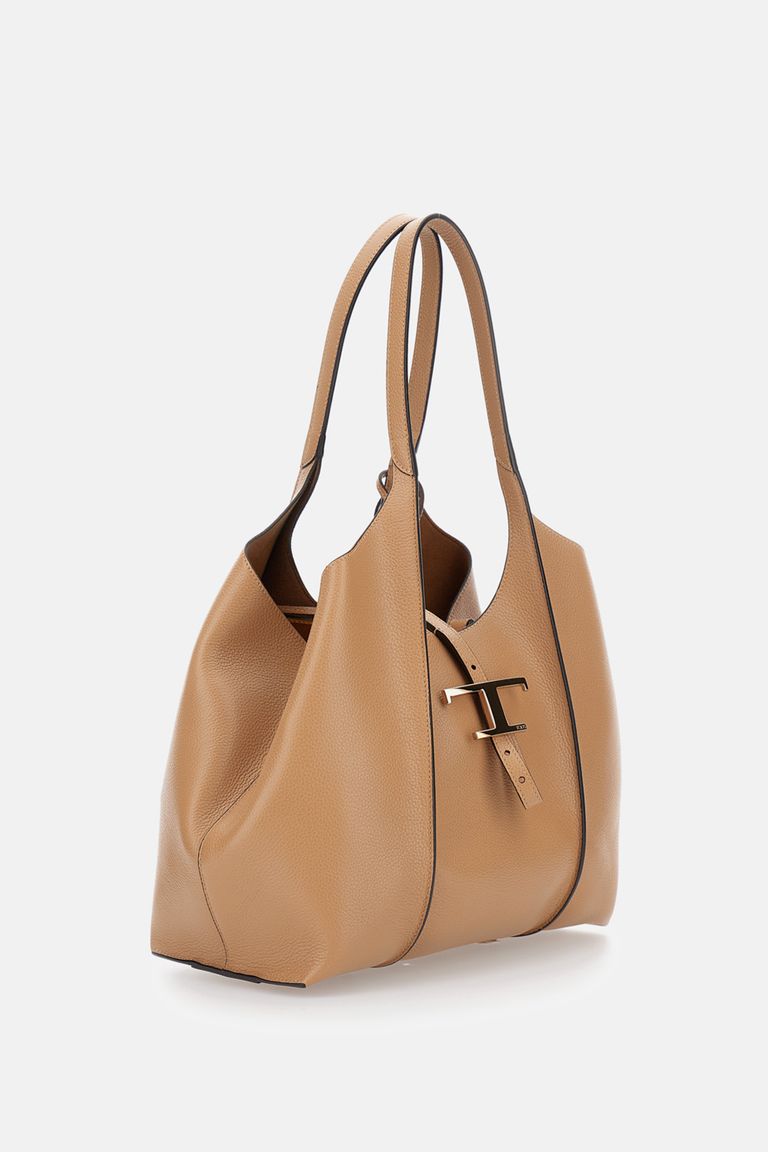 かごバッグ TOD'S Small 'Bux' shopping bag Woman GREY T Timeless Shopping Bag in Leather Small