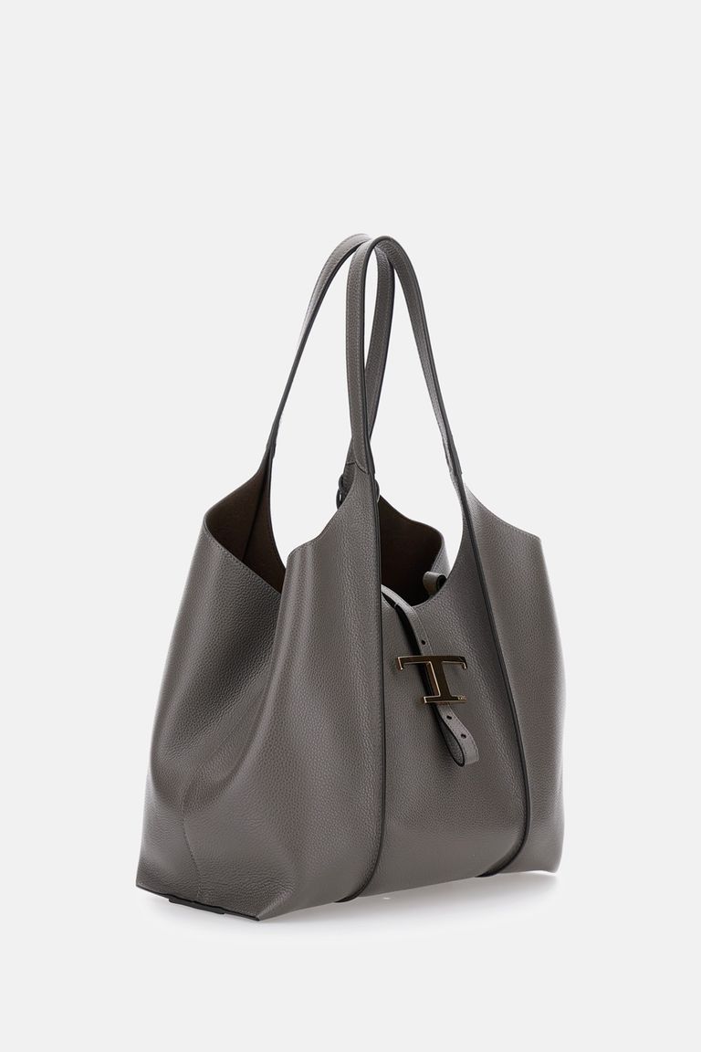 トートバッグ DENTRO Grey Leather Mini Otto Handbag Dentro_FOS-DEN-DNBO002-