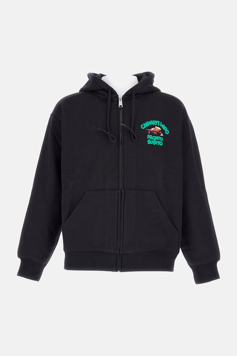 【Carhartt】 HOODED DUSTER SCRIPT JACKET Carhartt WIP Hooded Duster Script Jacket Black | BSTN Store
