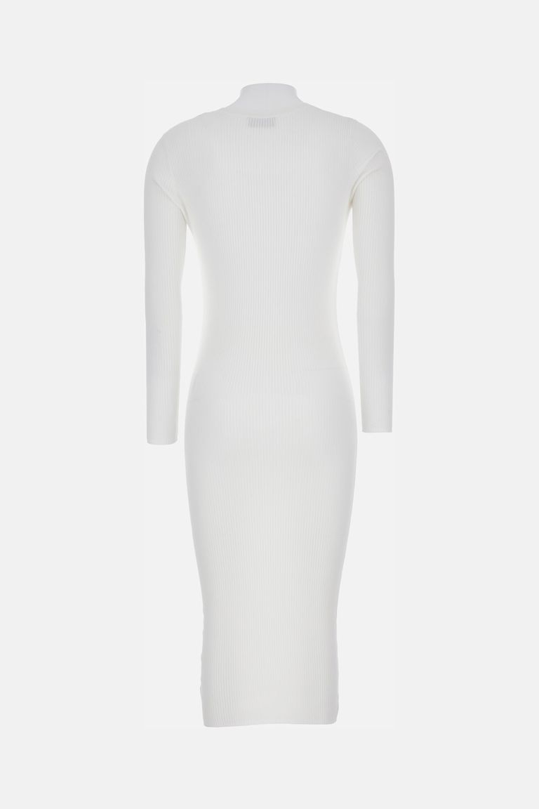 Elisabetta Franchi Midi Dress In White
