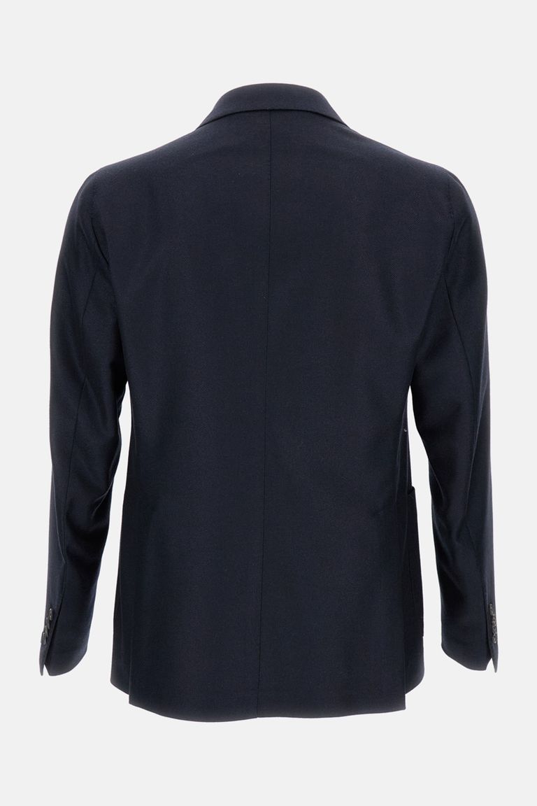 Tagliatore Double-breasted Patch-pocket Blazer In Blue