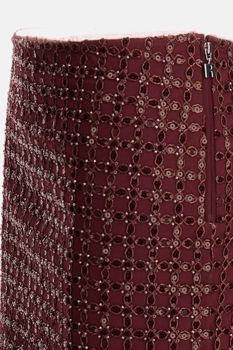 Rotate Birger Christensen Midi Skirt In Red