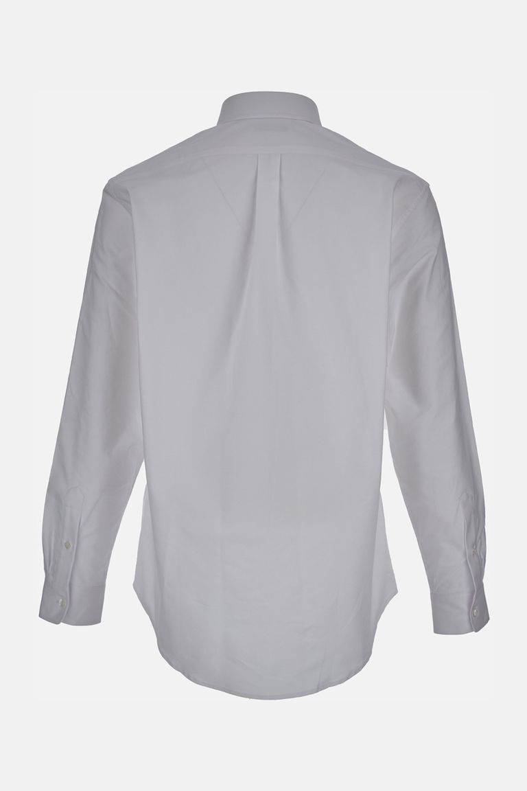 Givenchy Long-sleeve Cotton Shirt With Button-down Collar In White