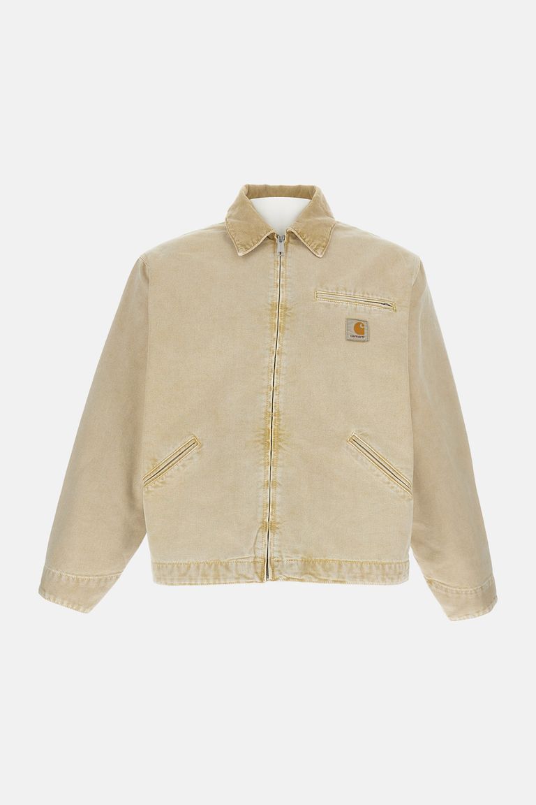 Carhartt Yellow Denim Og Detroit Jacket In Brown