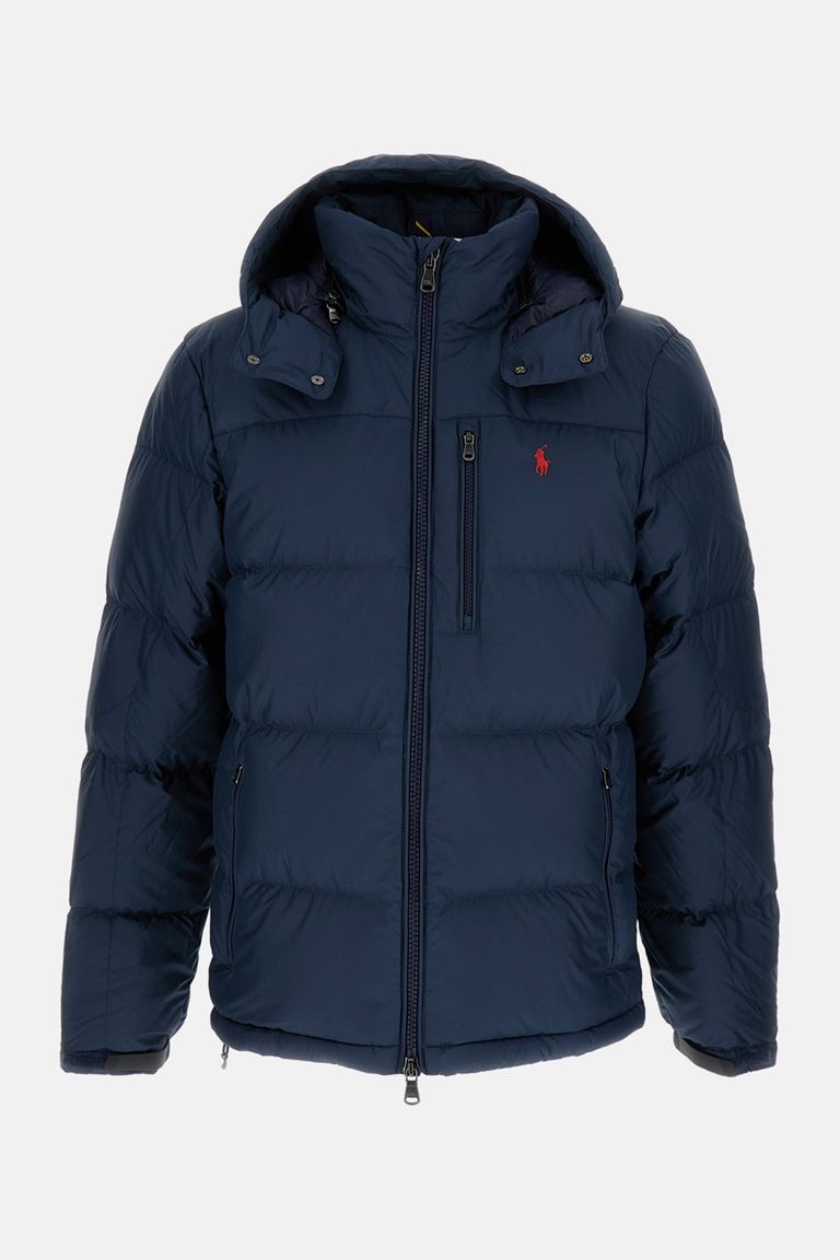 Polo Ralph Lauren Gorham Water-repellent Ripstop Fabric Down Jacket Clothing In Blue