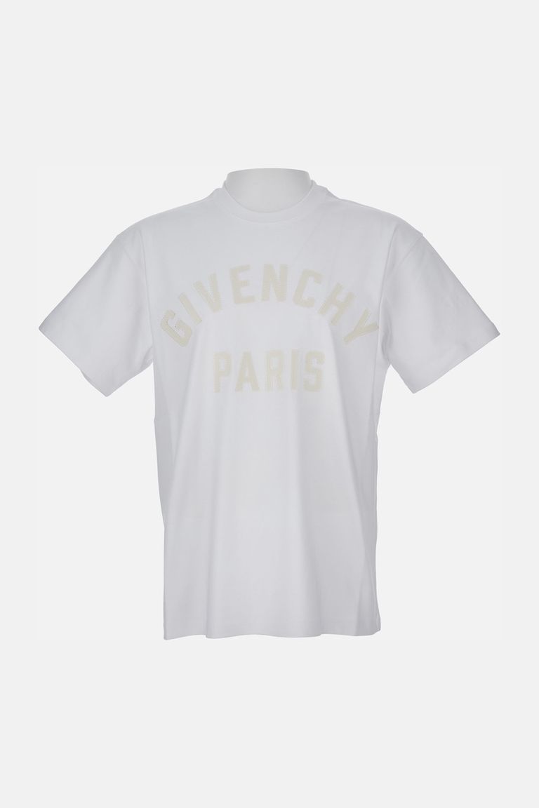 Givenchy Logo Lettering Crewneck T-shirt In White