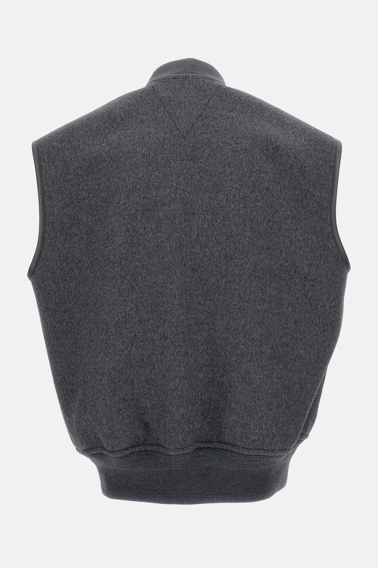 Bottega Veneta Sleeveless Vest In Gray