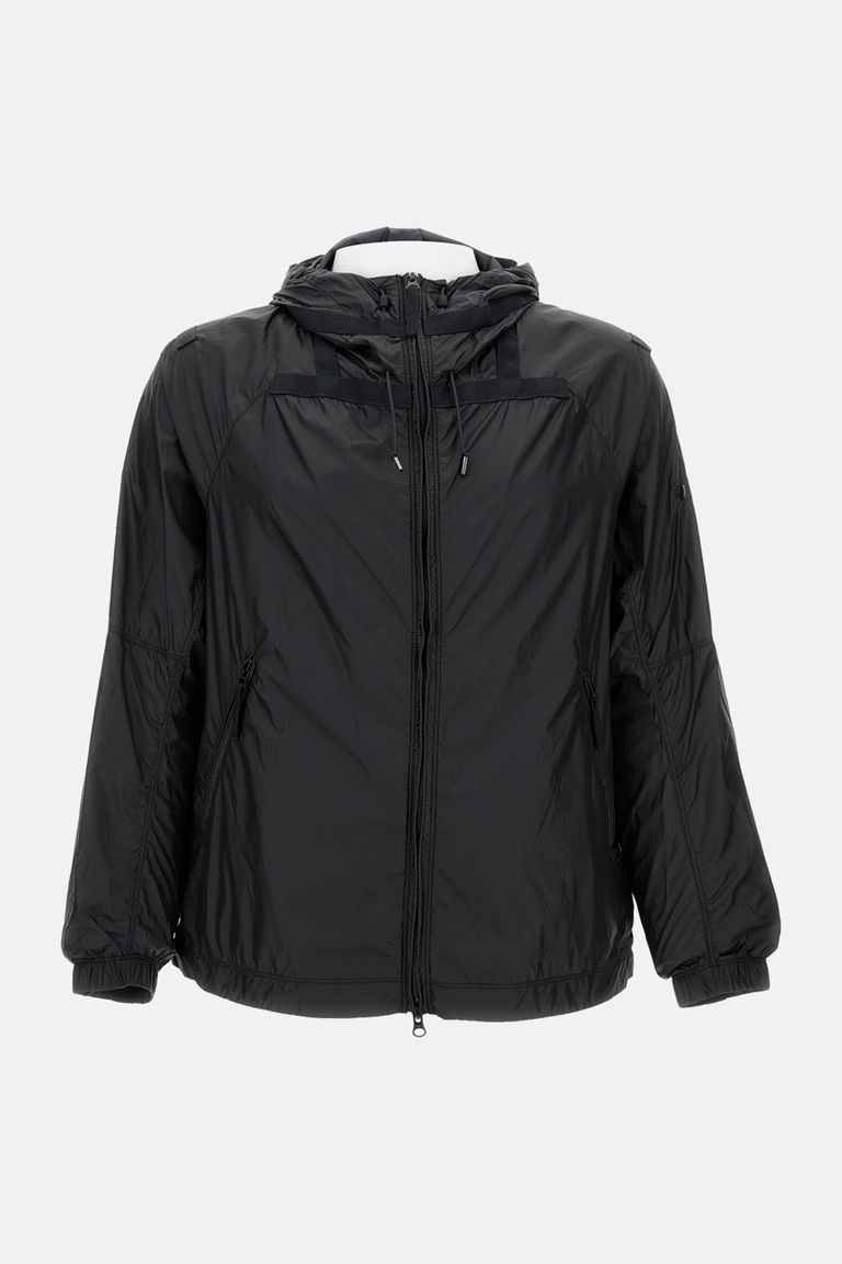Stone Island Ripstop Jacket Hero Lancio In Black