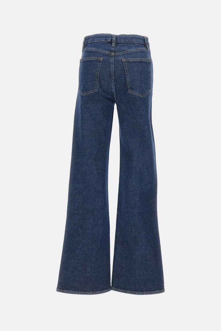 Frame Le Palazzo High-waisted Jeans In Blue