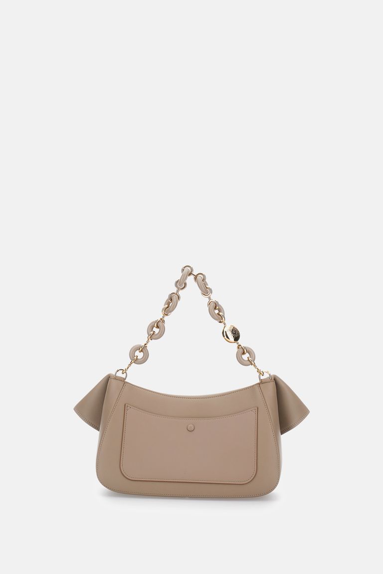 Loewe Womens Ola Medium Leather Cross Body Bag Sand In Sand